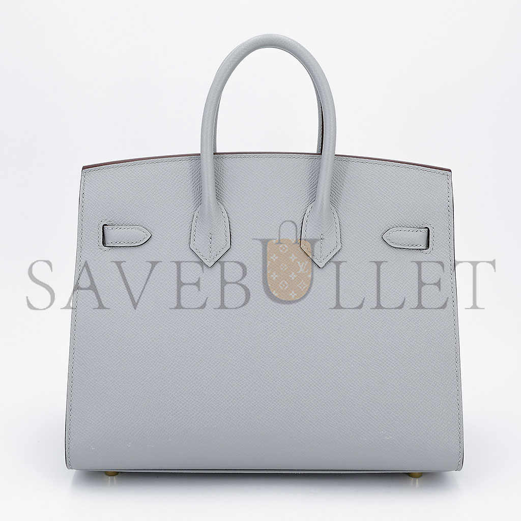 HERMES MASTER BIRKIN 30 EPSOM LEATHER HAZE BLUE GOLD BUCKLE BAG 8007416001 (30*23*15cm)